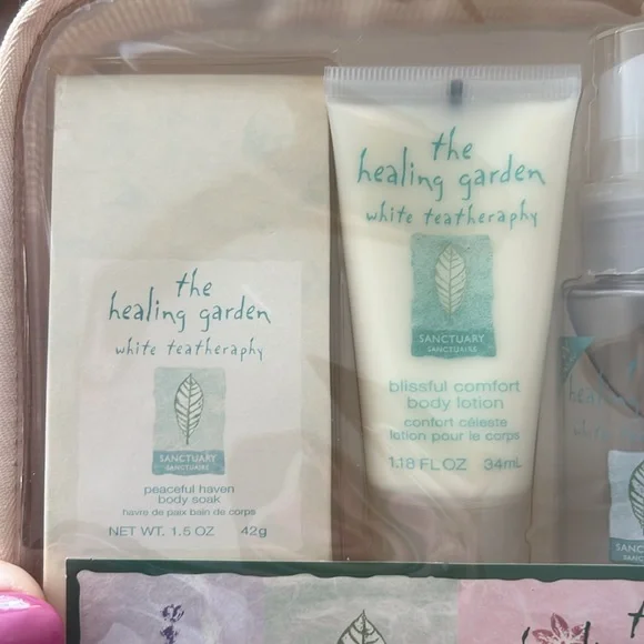 Vintage 90s The Healing Garden White Teatherapy Starter Kit